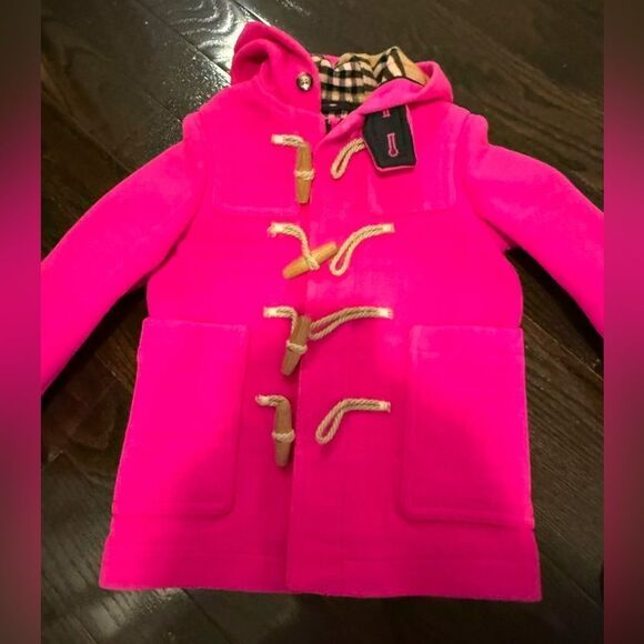 Burberry Kids Pink Toggle Coat size 4 - Picture 1 of 2